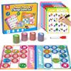Coogam Gioco di bingo alfabeto, ABC Matching Board per l'apprendimento, Attività di riconoscimento dei modelli di colore, Giocattolo regalo per bambini prematuri per bambini in età prescolare 3-4-5