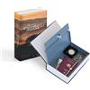 Leuchtturm 366255 Cassaforte per Libri Toscana - Acciaio 240 x 155 x 55 mm, cassaforte a Chiave per Oggetti di Valore, Coperchio Tedesco, Colorata