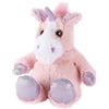 Warmies Peluche Unicorno Rosa Iridescente Borsa di Grano Riscaldabile al Microonde, Orsetto Ponderato Leggermente Profumato con Lavanda Francese, Cuscinetto Termico Riscaldabili al Microonde