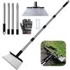 HEYIDAMAI Pala da Giardino Multifunzionale,Pala Per Diserbo con Manico 163 cm, Pala Per La Pulizia Del Giardino, Pala Raschietto da Giardino Piatta,Per Diserbo, Rimozione Ghiaccio, Muschio,Pulizia Agricola