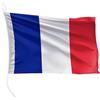 FLAGLY bandiera per barca Francia 30 x 20 cm formato orizzontale - peso del tessuto 115g/m² - stampata, robusta con corda e occhiello, accessori per barca barca a motore