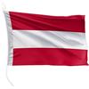 FLAGLY bandiera per barca Austria 30 x 20 cm formato orizzontale - peso del tessuto 115g/m² - stampata, robusta con corda e occhiello, accessori per barca barca a motore