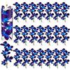 Canlierr Fiori finti blu viola orchidea blu vaso riempitivi viola orchidea centrotavola riempimento per candele galleggianti, matrimoni, feste di compleanno, decorazioni da tavola (32 pezzi)