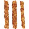 Flamingo Snacks Zero Rawhide Piccoli Bastoni Con Pollo & Burro Di Arachidi Per Cani Adulti Di Tutte Le Taglie 12,5cm 40gr / 3 pzs 120gr