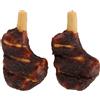 Flamingo Snacks Zero Rawhide Braciola Con Pollo & Agnello Per Cani Adulti Di Tutte Le Taglie 40gr/2 pzs 80gr