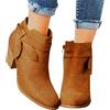 Kobilee Donna Stivali Stivaletti Camoscio con Tacco Stringati Cowboy Ankle Chelsea Boots Autunnali Invernali Morbidi Comode Bassi Stivali Calzino Anfibi Chunky Eleganti Pelle Stivaletti