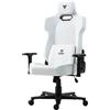 Itek Gaming Chair SHUTTLE PM66 - Sedia da Gaming Ergonomica in PVC e Tessuto con Braccioli 3D Regolabili, Schienale Reclinabile, Cuscini Lombare e Cervicale - Colore Nera e Bianca