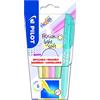 PILOT - Set di 5 FriXion Light Soft - Evidenziatori Cancellabili dai Colori pastello - Rosa, Giallo, Viola, Blu, Arancione, Verde - Punta a scalpello per tratti fini o larghi