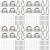 1 set di ganci a soffitto con gancio del soffitto di carabiner per interni