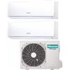 HISENSE ITALIA SRL Climatizzatore New Comfort R32 Dual Split 9000+12000 BTU Classe A++/A+ - HIS CLIM 2X42 CF 9+12