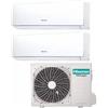 HISENSE ITALIA SRL Climatizzatore New Comfort R32 Dual Split 9000+12000 BTU Classe A++/A+ - HIS CLIM 2X52 CF 9+12