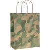 Buste negozio in carta riciclata Camouflage 32x27,5+5x10 cm personalizzate o neutre