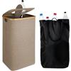 Relaxdays Contenitore per Bottiglie vuote Relaxdays 100 l, Sacco Lavabile, HLP 70x42x34 cm, flaschensammler con Coperchio, Feltro.