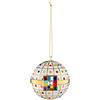 Alessi MJ16 7 Palla di Fidanzamento Decorazione in Porcellana Decorata a Mano, Multicolore