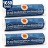 BAKAJI 3 x Rotoli Sacchetti Freezer per Alimenti 1080 sacchi Congelatore Frigo 22x32 cm