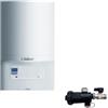 Vaillant Caldaia a Condensazione EcoTEC Pro VMW 286/5-3+ Metano/Gpl Low NOx con kit scarico fumi - New ErP + Defangatore KIT COASSIALE,