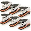 Swingline Cucitrice, Cucitrice da tavolo a mezza striscia, capacità 40 fogli, forza ridotta, dimensioni compatte, ufficio, scrivania, Optima 40, arancione/argento/nero, confezione da 6 (87842)