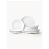 Westwing Collection Servizio di piatti in porcellana Delight Modern, 4 persone (12 pz) - Bianco