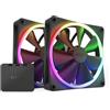 NZXT Ventola NZXT F140 PWM con controller Kit da 2 Nero
