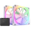 NZXT Ventola NZXT F140 PWM con controller Kit da 2 Bianco