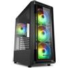SHARKOON Case Sharkoon TK4 RGB vetro temperato Nero