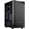 SILVERSTONE Case SilverStone Seta A1 Midi-Tower Vetro Temperato Nero