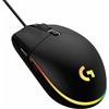 LOGITECH G Mouse Logitech G203 Lightsync Gaming Nero