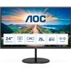 AOC Monitor AOC Q24V4EA 24'' QHD 75 Hz IPS LED Nero