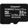KINGSTON TECHNOLOGY Micro SDHC Kingston 32GB Canvas Select Plus + Adattatore SDCS2/32G