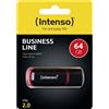 INTENSO Pendrive Intenso Business Line 64 GB USB 2.0 nero rosso