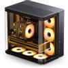 JONSBO Case Jonsbo TK-2 2.0 Midi-Tower Vetro Temperato Nero