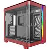MONTECH Case Montech KING 95 Midi-Tower Vetro Temperato ARGB Rosso