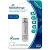 MEDIARANGE Pendrive MediaRange combo memory stick 16 GB USB A 3.2 USB C 3.2 argento