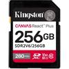 KINGSTON TECHNOLOGY Scheda SDXC KINGSTON Canvas React Plus 256 GB