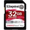 KINGSTON TECHNOLOGY MICRO SDHC KINGSTON Canvas React Plus 32 GB