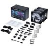 PHANTEKS Ventola PHANTEKS D30 PWM Regular Airflow D-RGB Kit da 3 120mm Nero