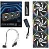 LIAN LI Ventola Lian Li UNI FAN SL ARGB PWM 120 mm Kit da 3 Nero