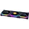 LIAN LI Ventola Lian Li UNI FAN SL Wireless LCD ARGB PWM Kit Da 3 Con Controller 120mm Nero