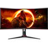 AOC Monitor AOC CU34G2XP/BK Gaming Curvo 34" 1MS 180Hz Adaptive Sync VA 2 DP 2 HDMI Nero