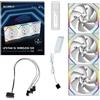 LIAN LI Ventola Lian Li UNI FAN SL Ventola Wireless ARGB PWM Kit da 3 con controller 120mm Bianco
