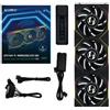 LIAN LI Ventola Lian Li UNI FAN TL Wireless LCD 120mm ARGB PWM Kit Da 3 Nero