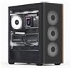 AEROCOOL Case Aerocool D501A-G-BK-v2 Midi Tower Nero Legno