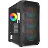 SHARKOON Case Sharkoon AK3 RGB Midi Tower Vetro Temperato Nero