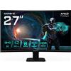 GIGABYTE Monitor GigaByte GS27QCA 27" Nero QHD VA Curvo HDMI DP 180Hz