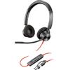 POLY Headset HP Poly Blackwire 3325M USB-C Nero