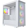 MONTECH Case Montech X5M Midi-Tower Micro-ATX ARGB Vetro Temperato Bianco
