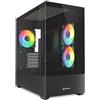 SHARKOON Case MK6 RGB Black mATX Vetro Temperato Nero