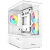 SHARKOON Case MK6 RGB White mATX Vetro Temperato Bianco