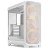 FRACTAL DESIGN Case Fractal Design Meshify 3 RGB TG Clear Midi-Tower E-ATX Bianco
