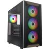 MONTECH Case Montech XR Legno Midi Tower ATX ARGB Vetro Temperato Nero